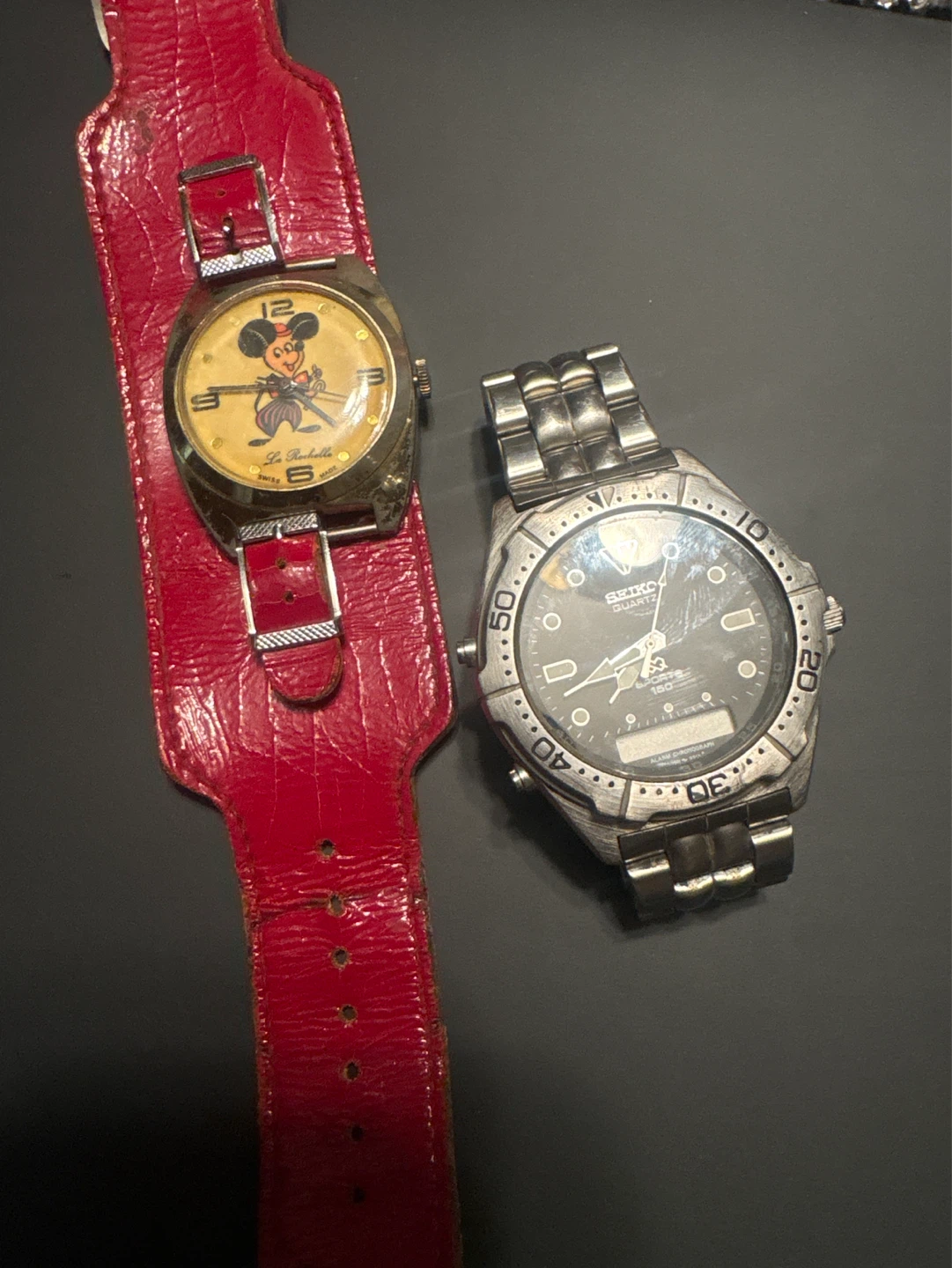 La Rochelle Vintage Mickey Mouse Swiss Made Watch