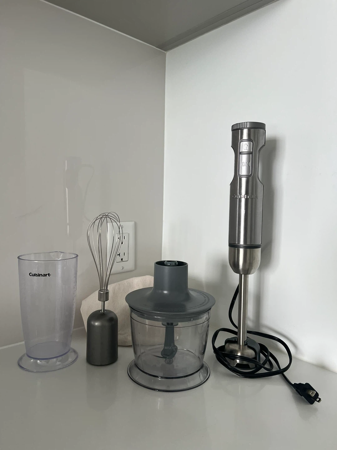 Variable Speed Hand Blender CSB-87C — with Whisk, Chopper & Cup