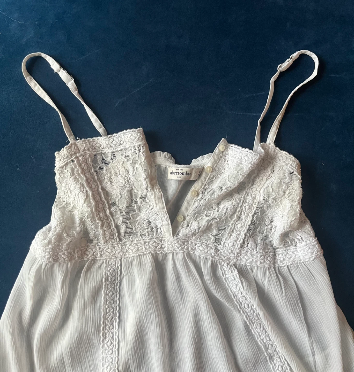 Abercrombie & Fitch Kids White Lace Trim Cami Top - photo 2