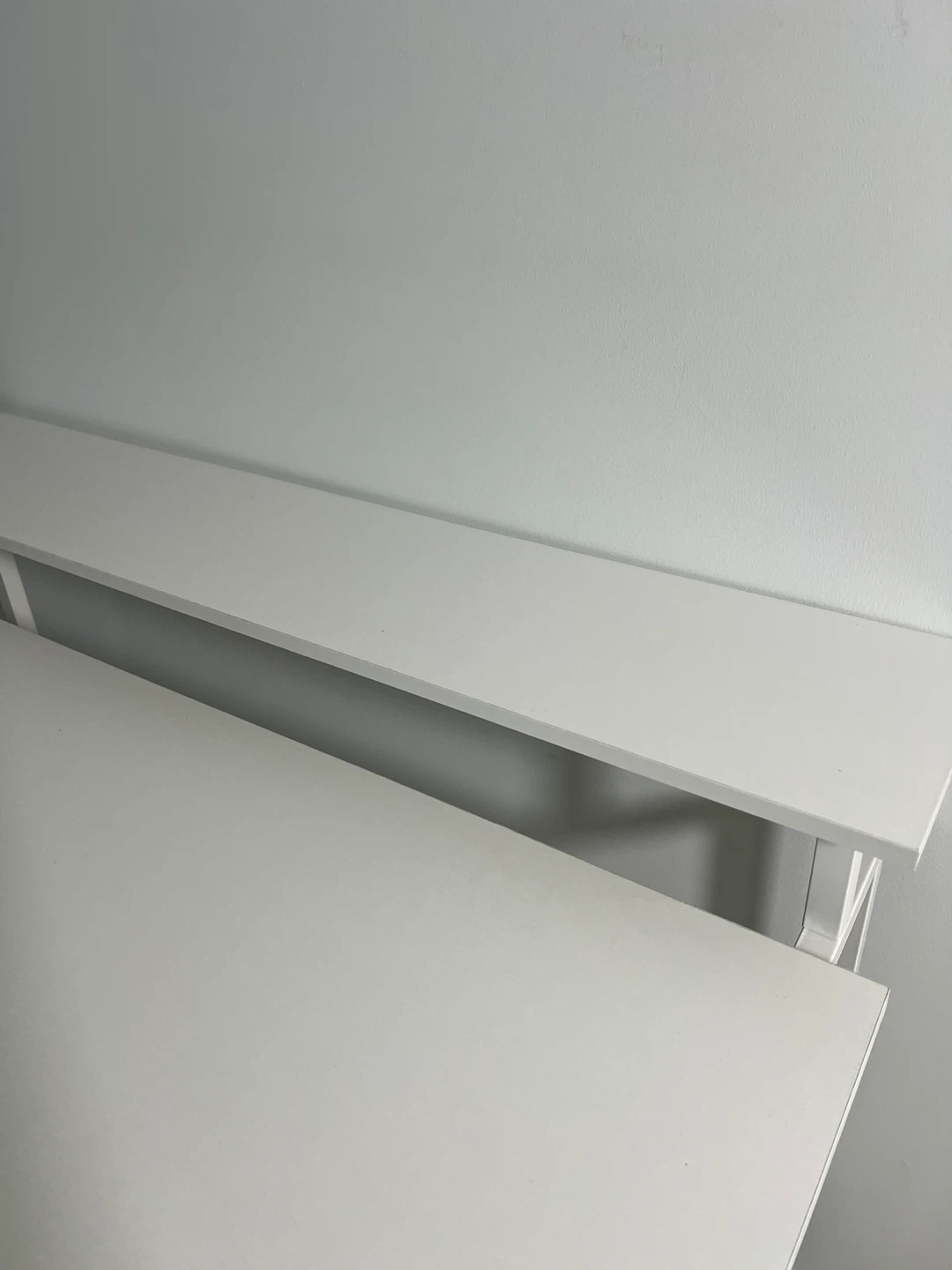 39'' White Computer Desk with Monitor & Storage Shelves - photo 3