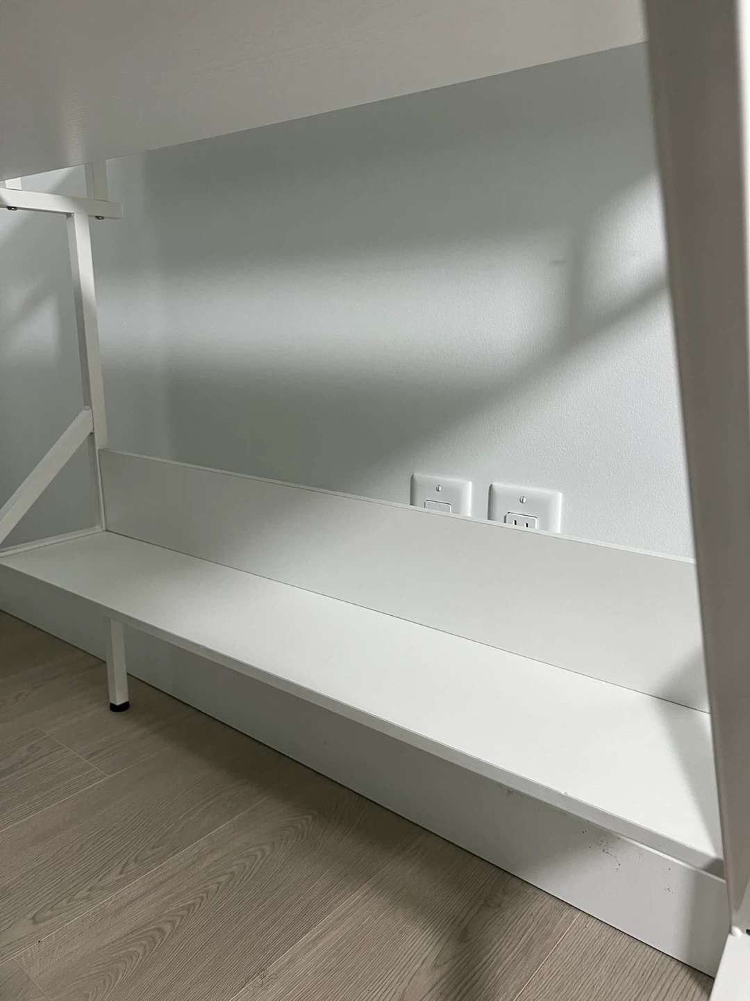 39'' White Computer Desk with Monitor & Storage Shelves - photo 4