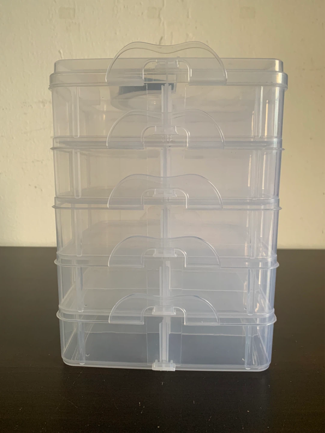 Clear Plastic Storage Organizer with Drawers - photo 3