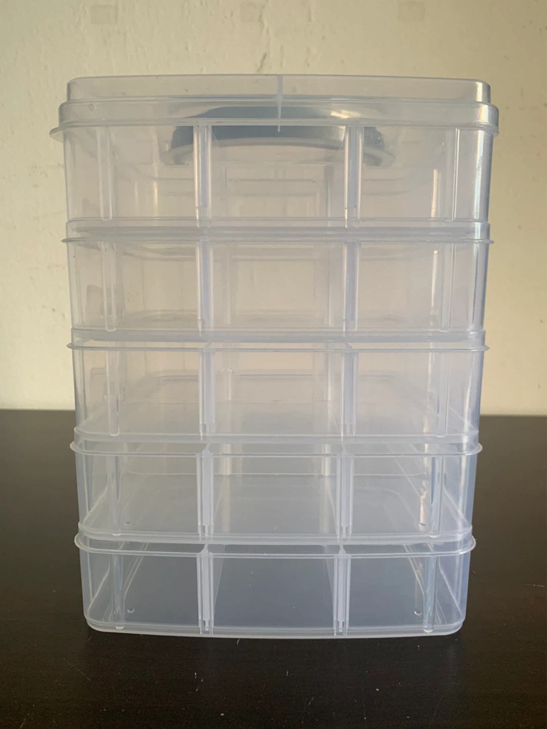 Clear Plastic Storage Organizer with Drawers - photo 4