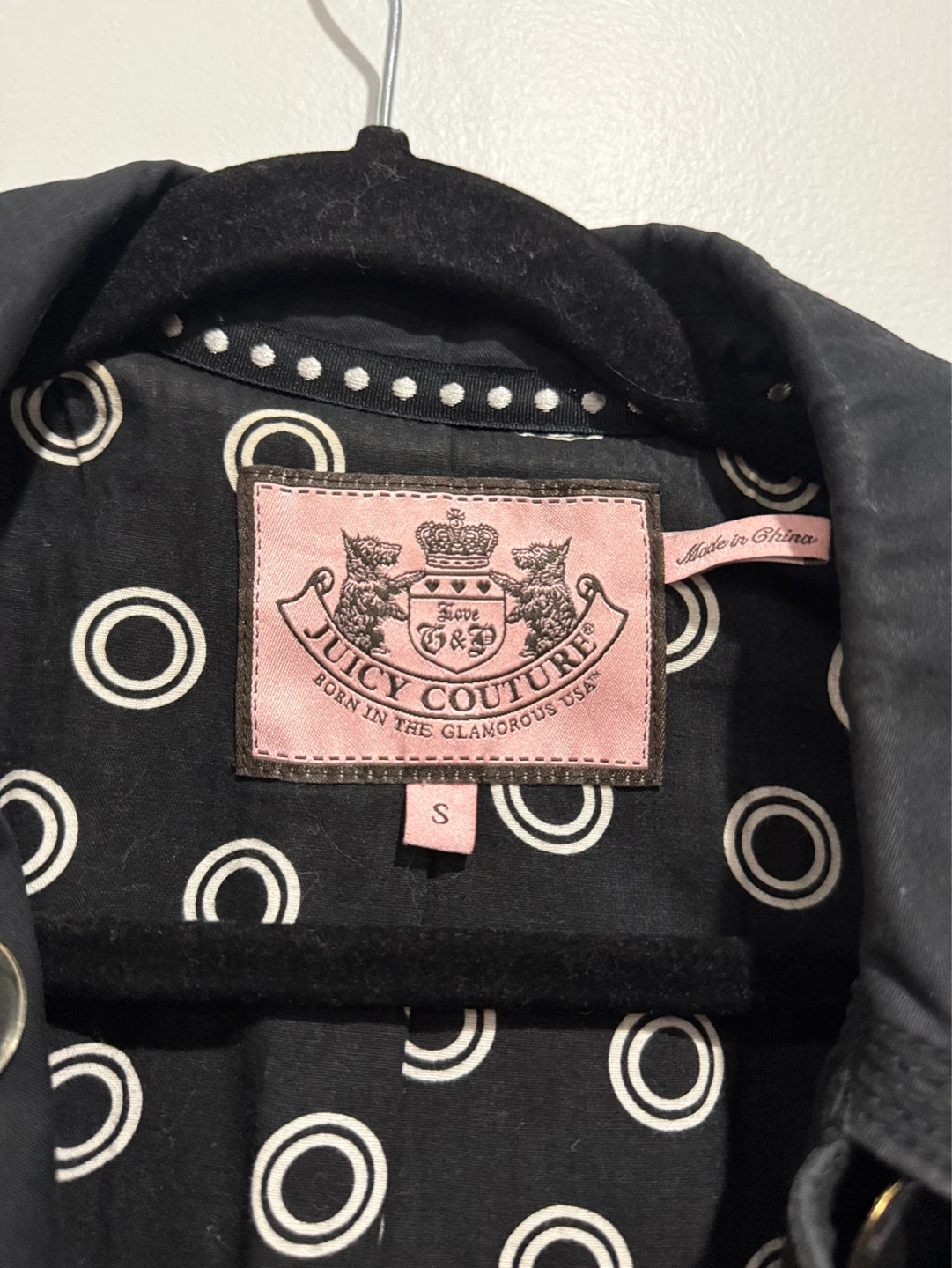 Vintage Juicy Couture Black Trench Coat - photo 4
