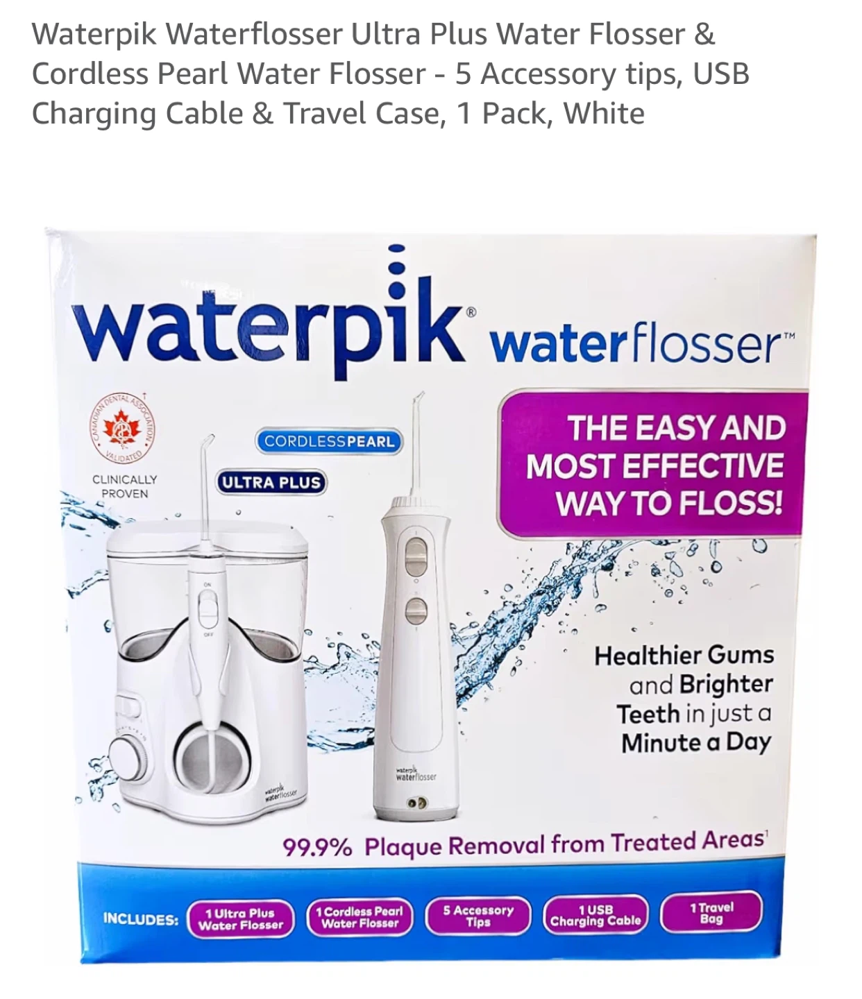 Brand new Waterpik Water Flosser Ultra Plus & Cordless Pearl