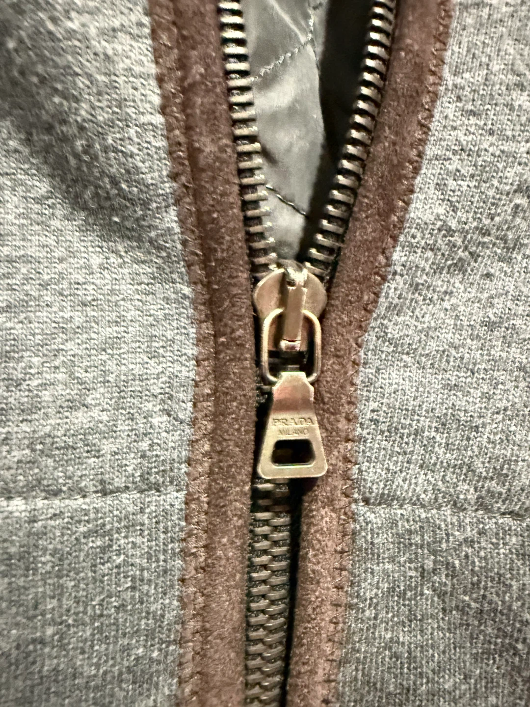 Vintage Prada Milano Grey Zip-Up Jacket - photo 3