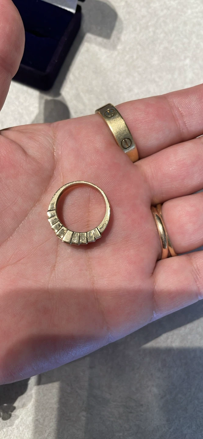 14k gold diamond ring size 5 3/4 - photo 4