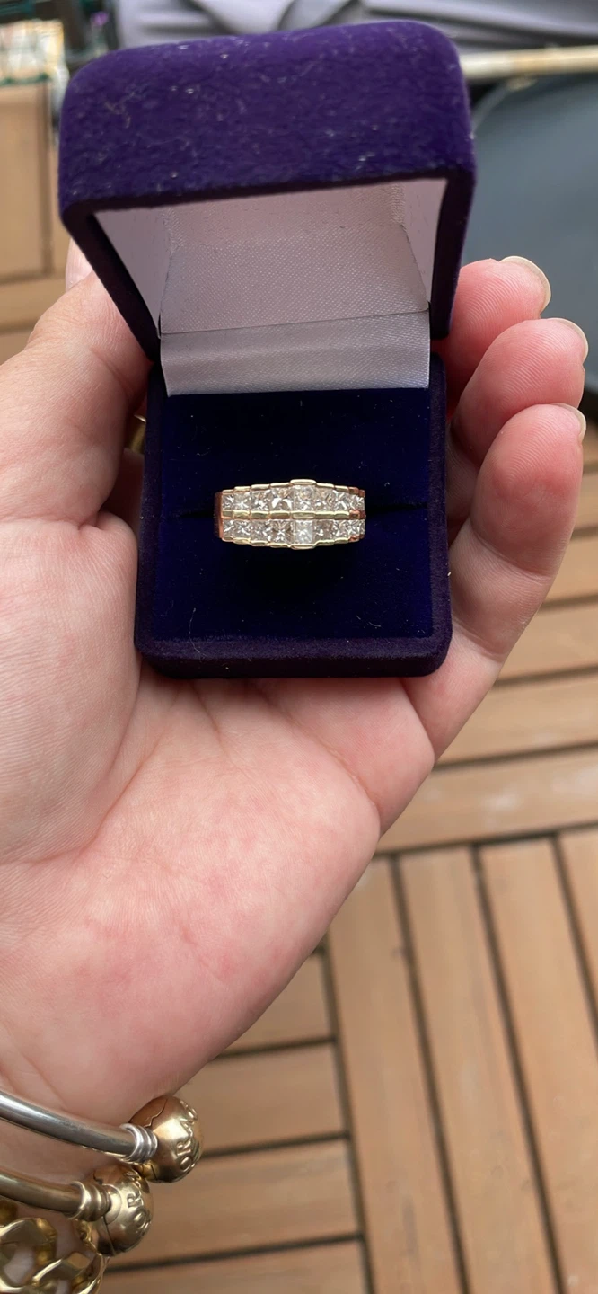 14k gold diamond ring size 5 3/4 - photo 2