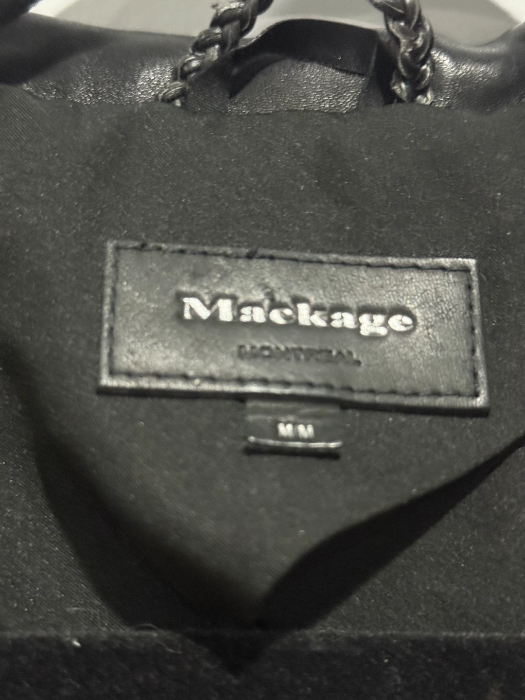 Mackage Beige Trench Coat with Black Leather Accents - photo 4