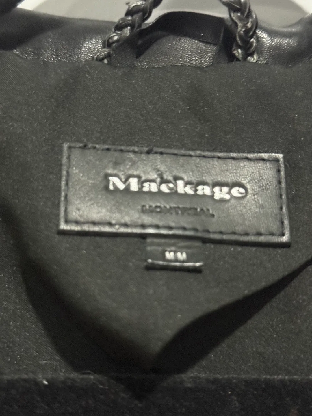 Mackage Beige Trench Coat with Black Leather Accents - photo 4