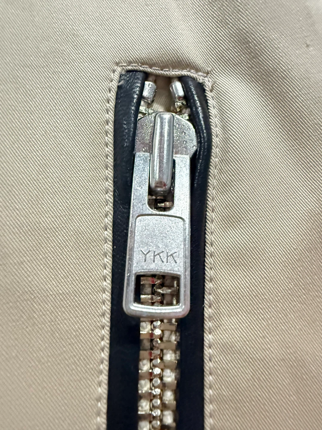 Mackage Beige Trench Coat with Black Leather Accents - photo 3
