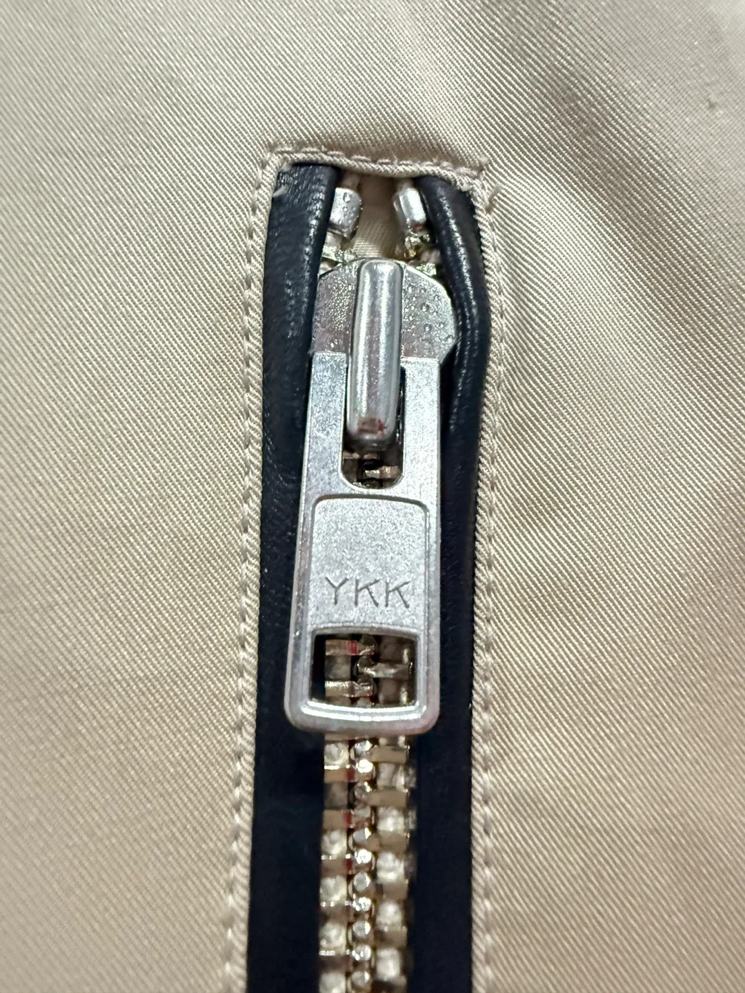 Mackage Beige Trench Coat with Black Leather Accents - photo 3