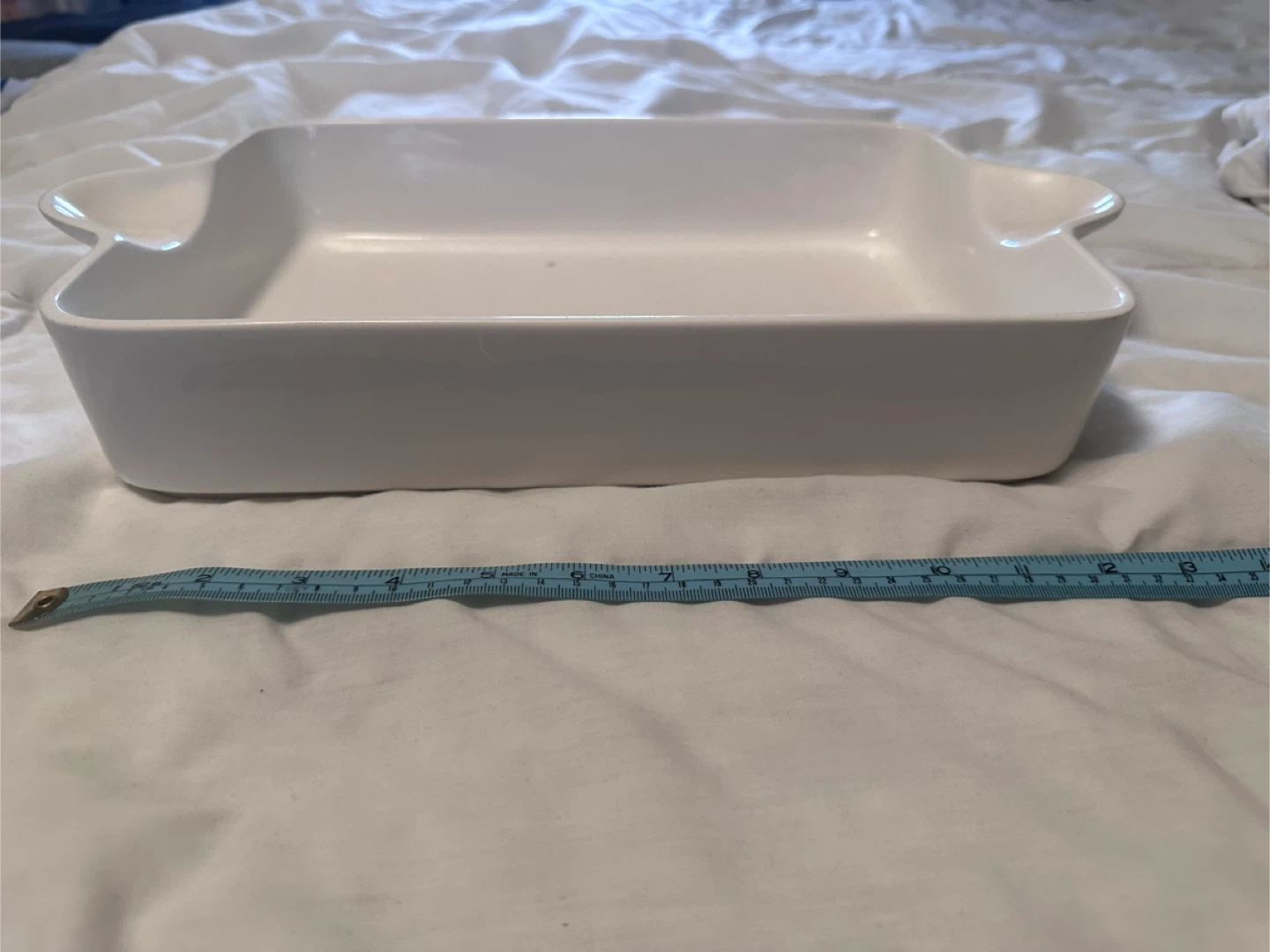MANN White Rectangular Porcelain Baking Dish - photo 2