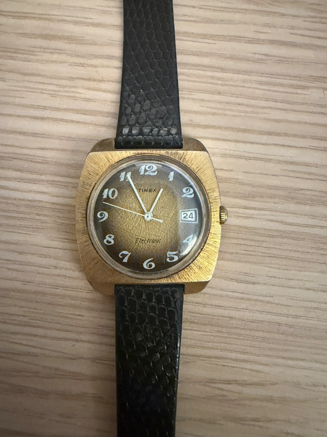 Timex Electronic Gold Tone Watch