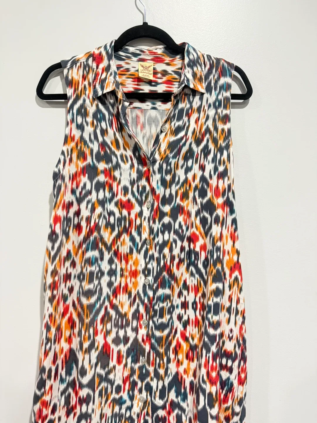 Vintage Faded Glory Sleeveless Shirt Size S