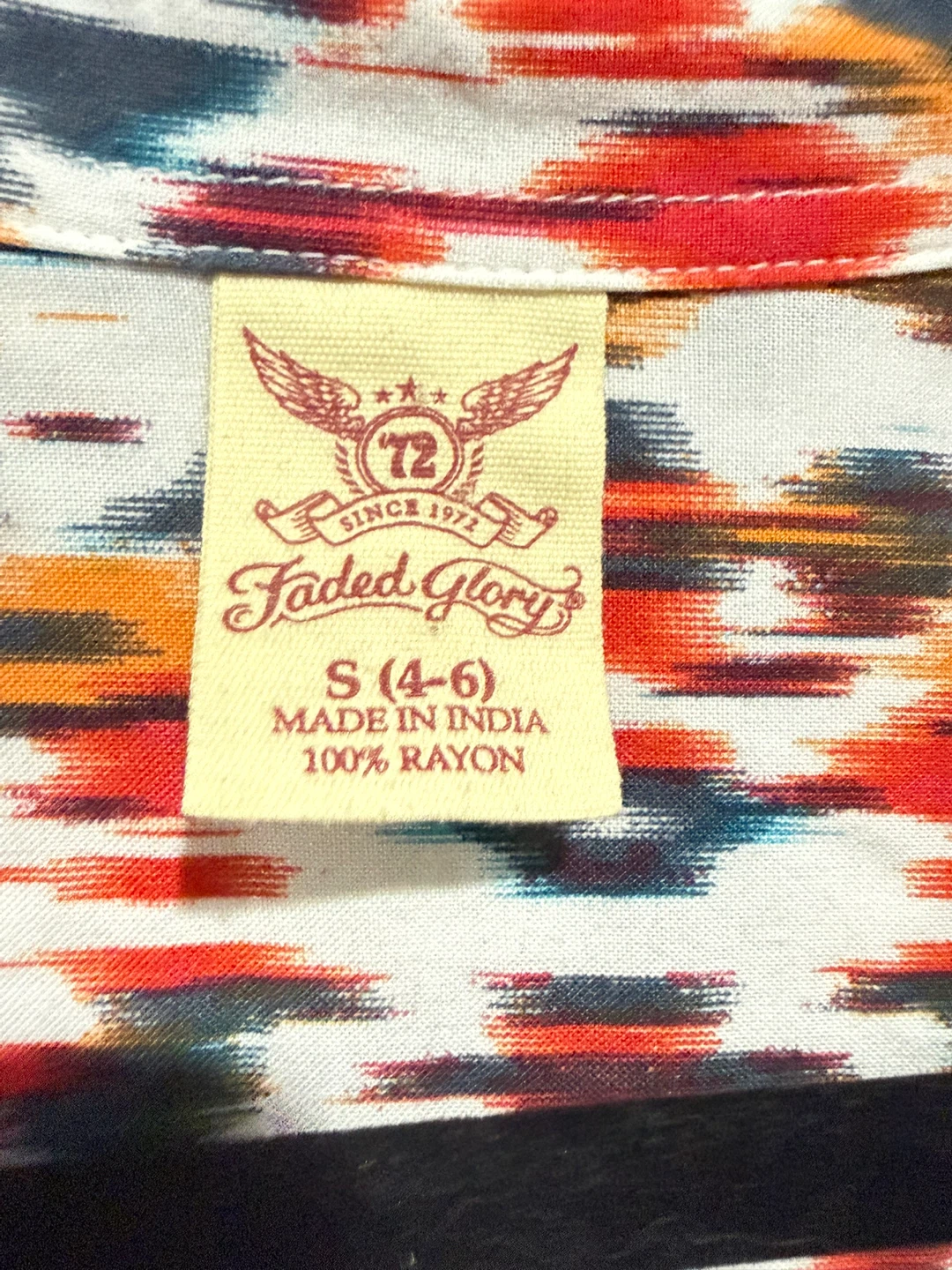 Vintage Faded Glory Sleeveless Shirt Size S - photo 2