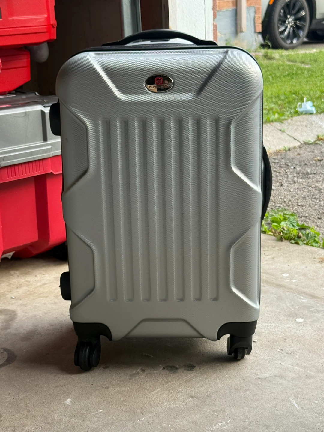 Outbound Silver Hardside Carry-On Luggage