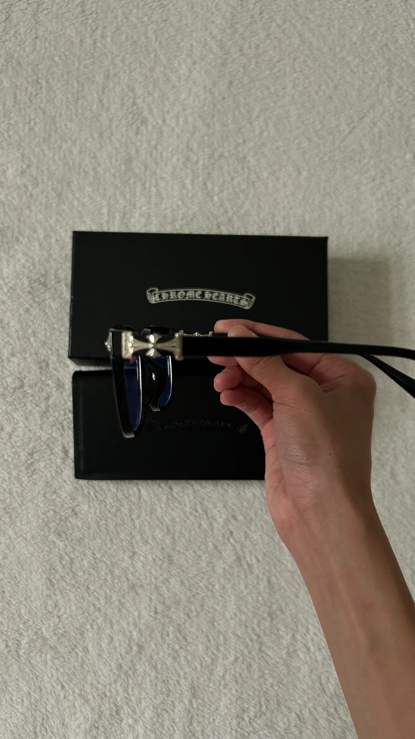Black Chrome Hearts glasses - photo 3