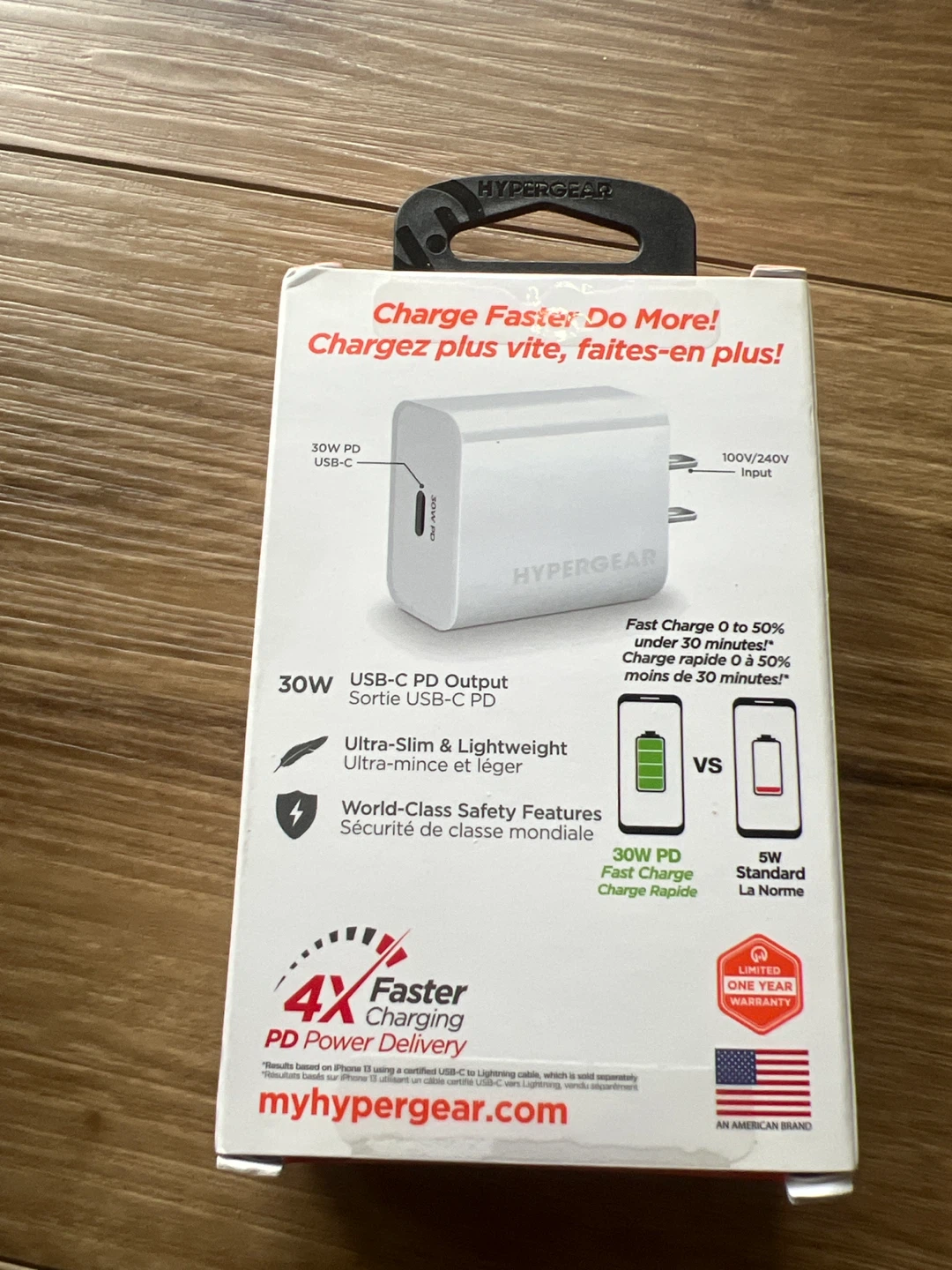 HyperGear 30W USB-C Fast Charger – Brand New - photo 2