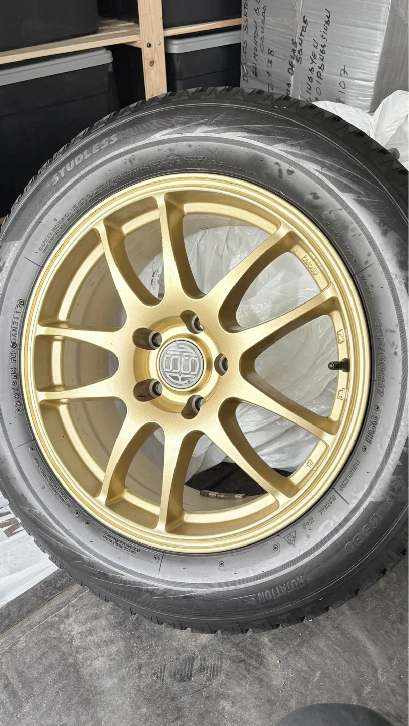 Bridgestone Blizzard Tires with Gold Rims (Set of 4) - photo 2