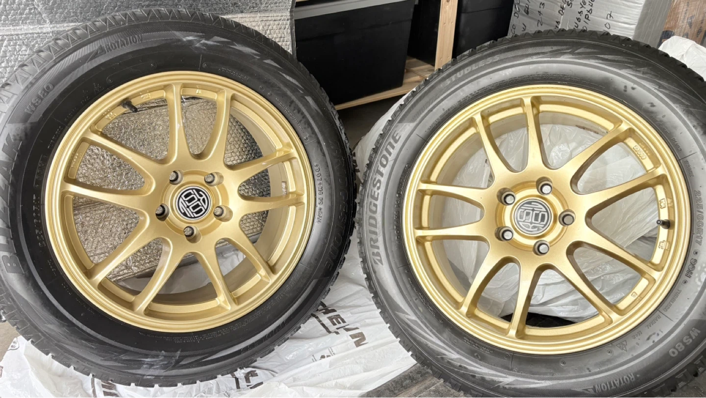 Bridgestone Blizzard Tires with Gold Rims (Set of 4) - photo 3