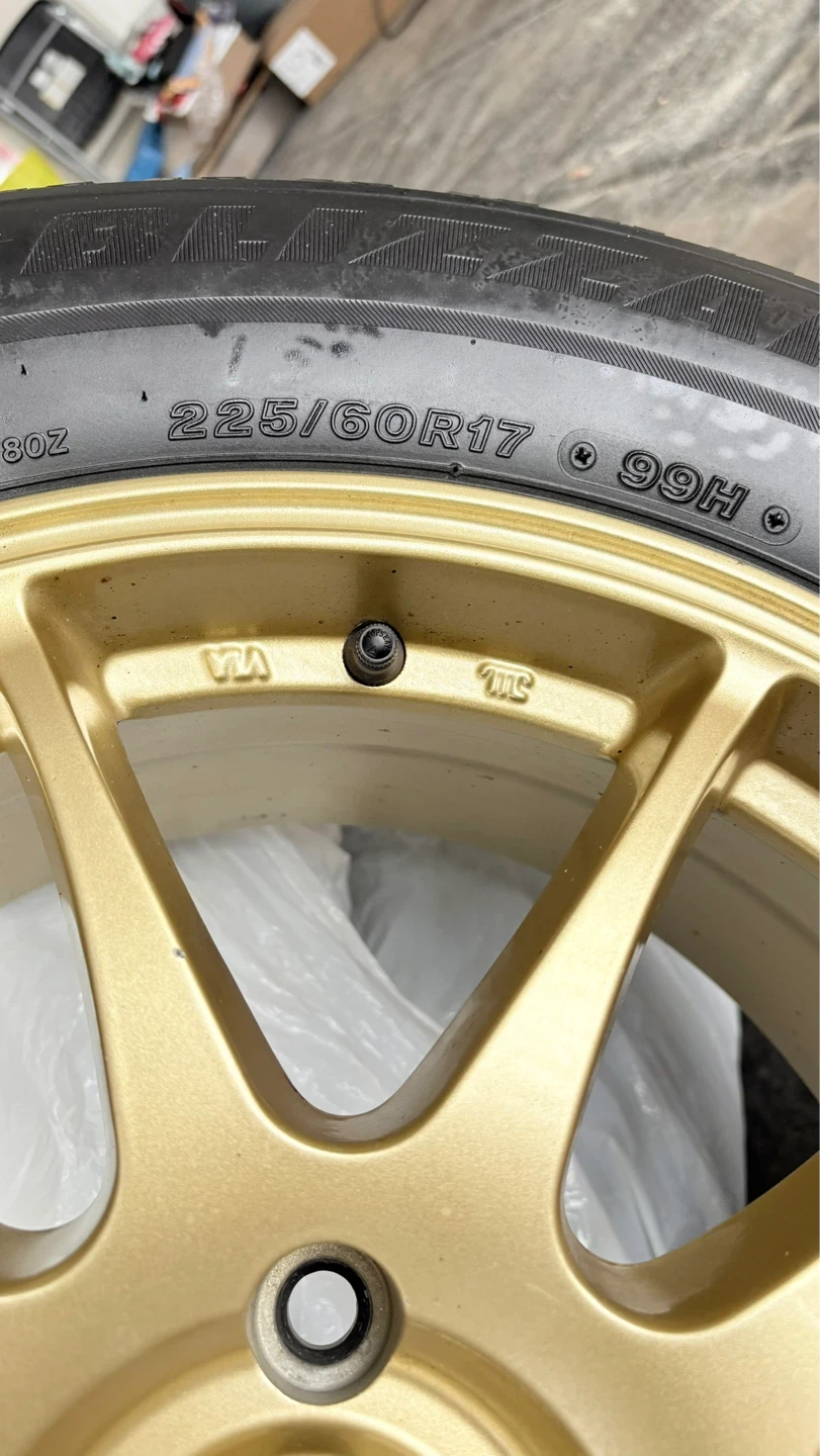 Bridgestone Blizzard Tires with Gold Rims (Set of 4) - photo 4