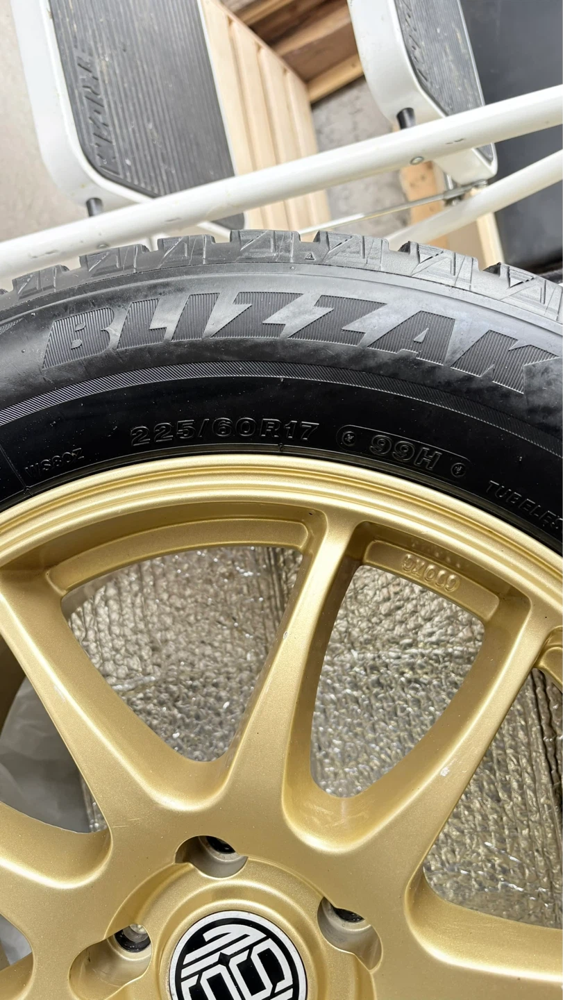 Bridgestone Blizzard Tires with Gold Rims (Set of 4) - photo 5