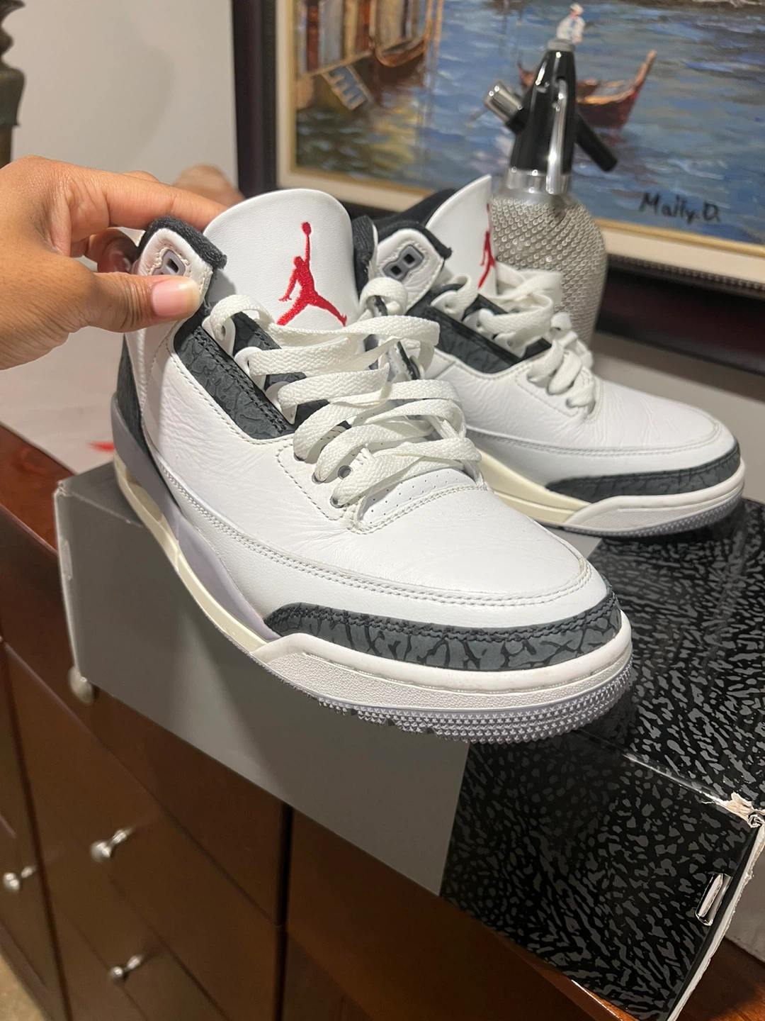 Air Jordan 3 "White Cement Reimagined" Sneakers