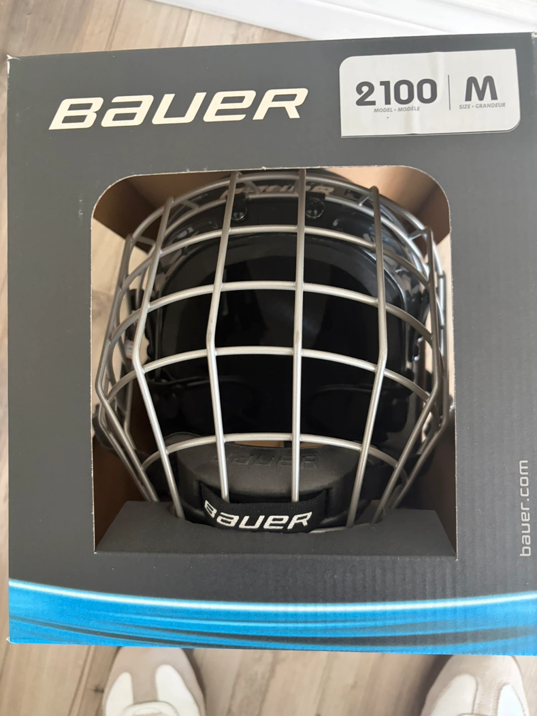 Bauer 2100 Hockey Helmet with Cage - Size M - photo 3
