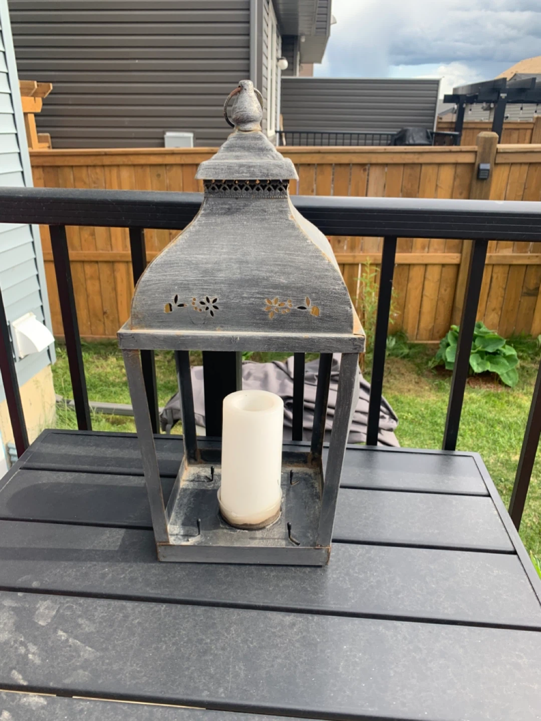 Decorative Lantern with LED Candle