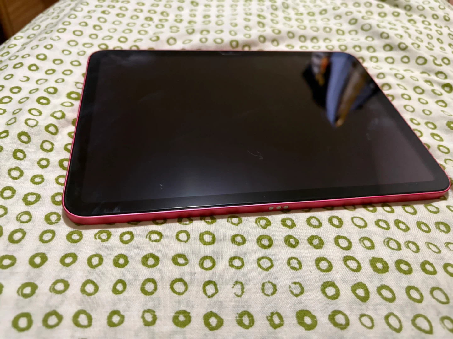 Pink Apple iPad A16 11th Gen with screen protector