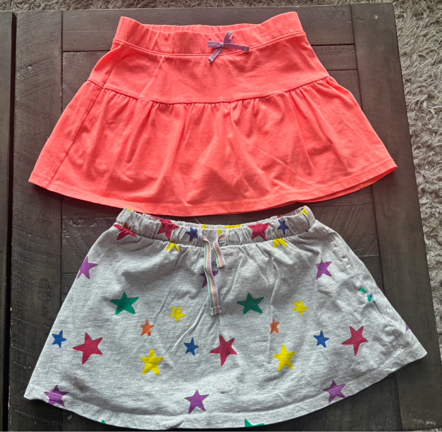Girls' lot of skorts, skirt, & shorts - size 7/8 - photo 4