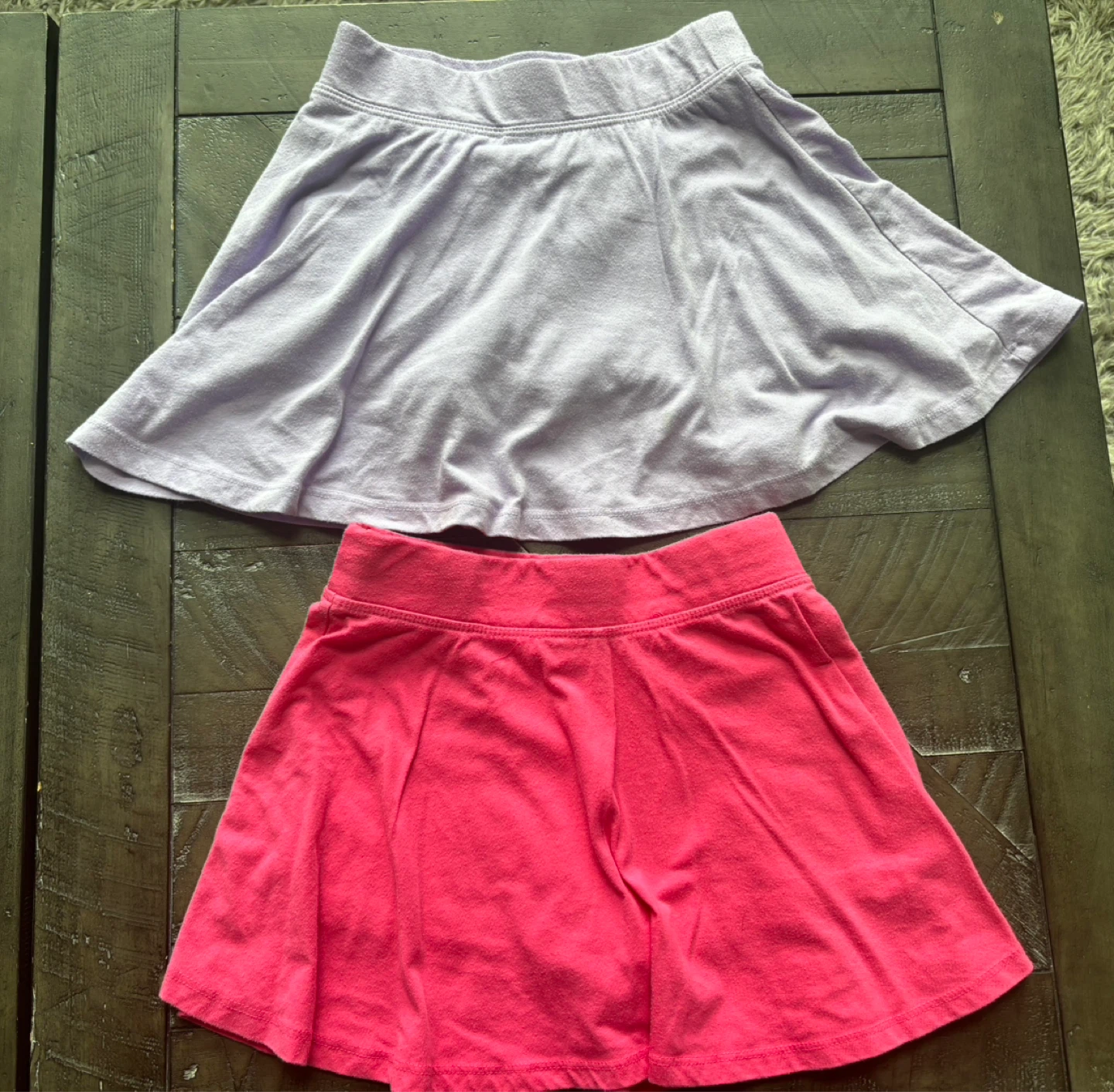 Girls' lot of skorts, skirt, & shorts - size 7/8 - photo 2