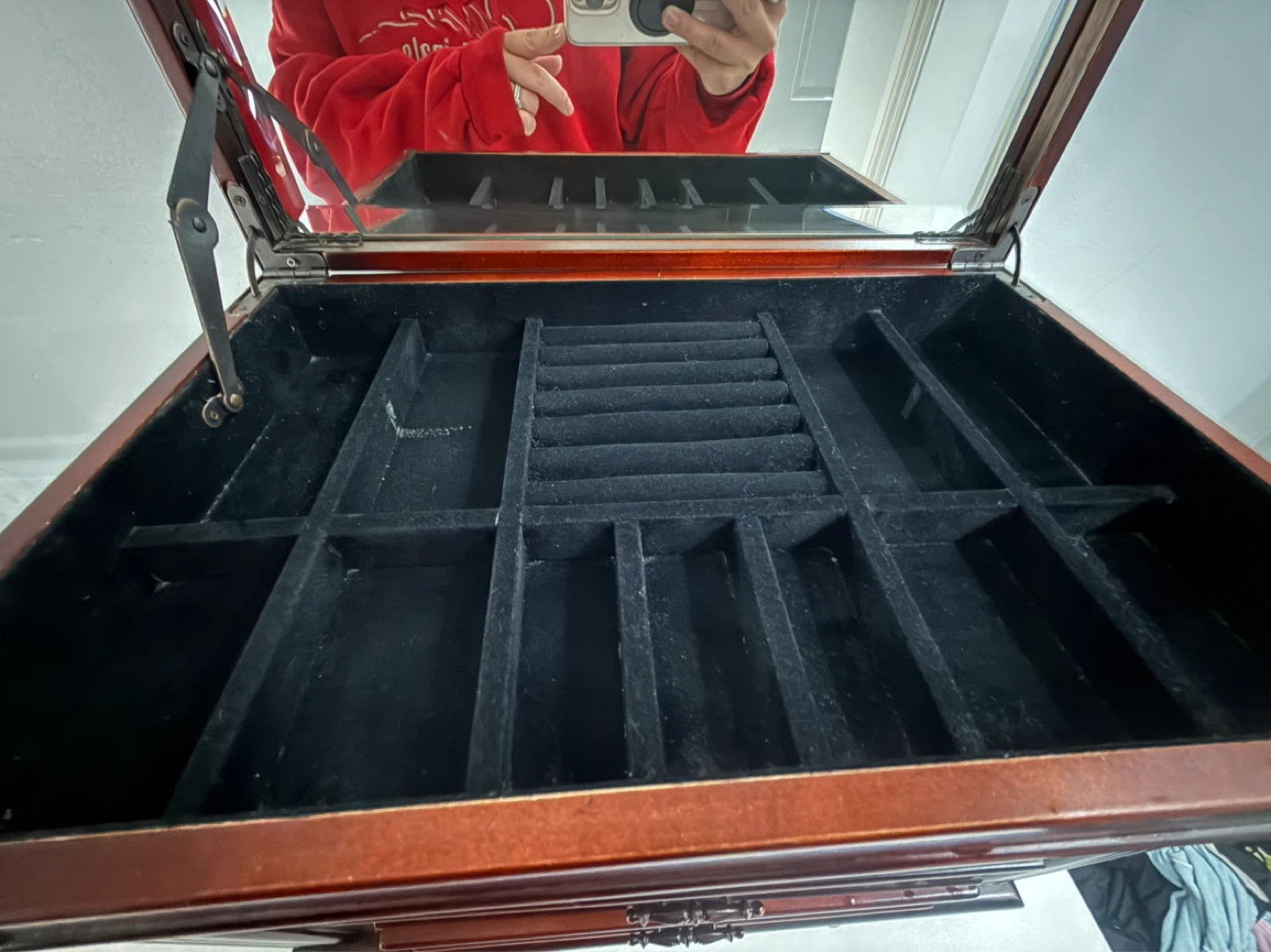 Wooden Jewellery Box with Drawers - photo 3