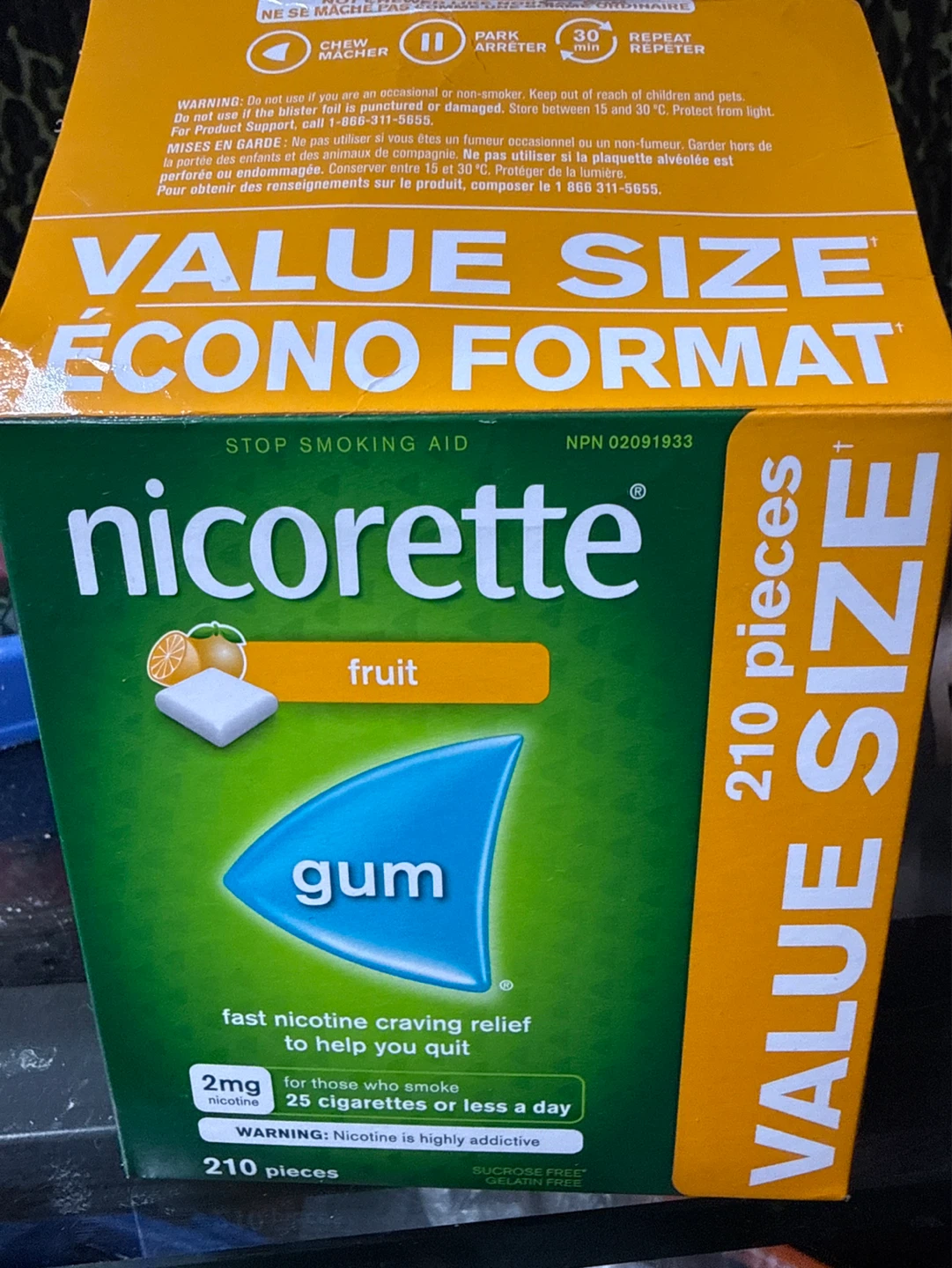 Nico-Goo Gum Fruit Nicotine Replacement Therapy 2mg 210 Pieces