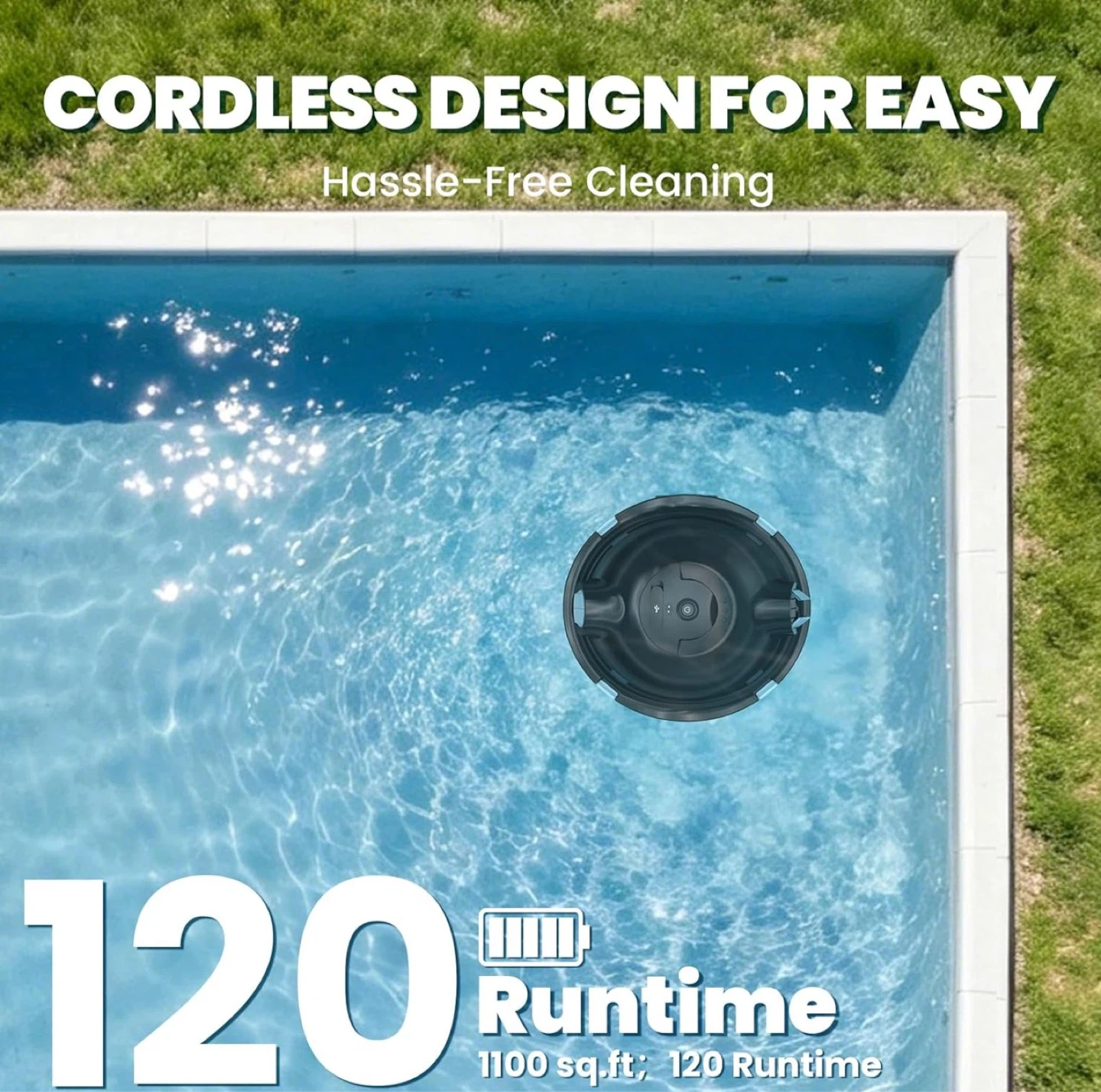 Brand new Cordless Robotic Pool Cleaner - photo 3