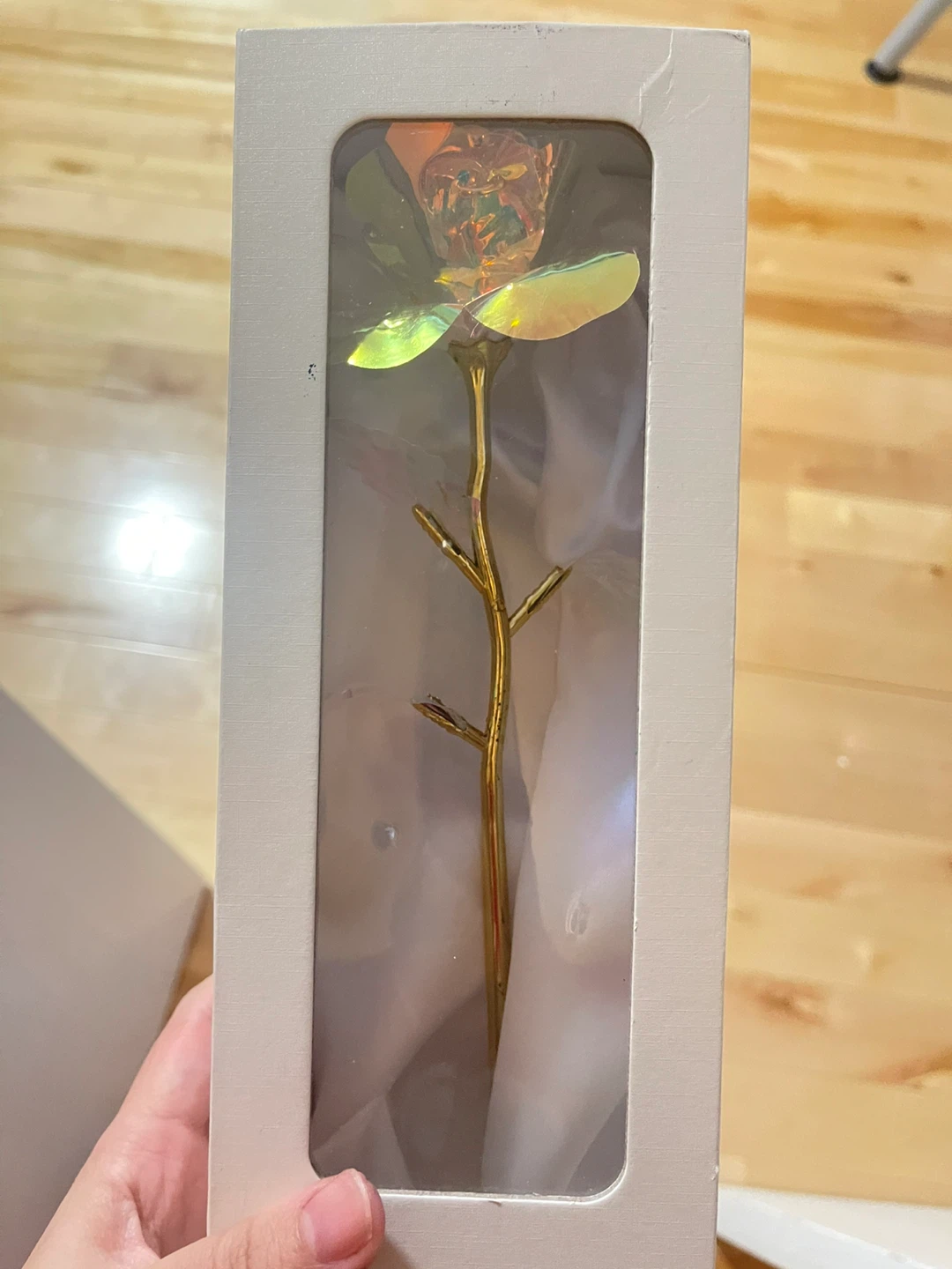 Gold Dipped Rose Decoration