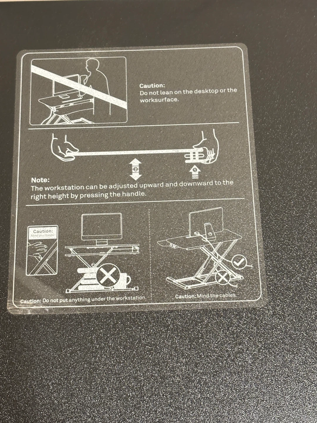 VIVO 32" Dual-Monitor Standing Desk Riser - photo 4