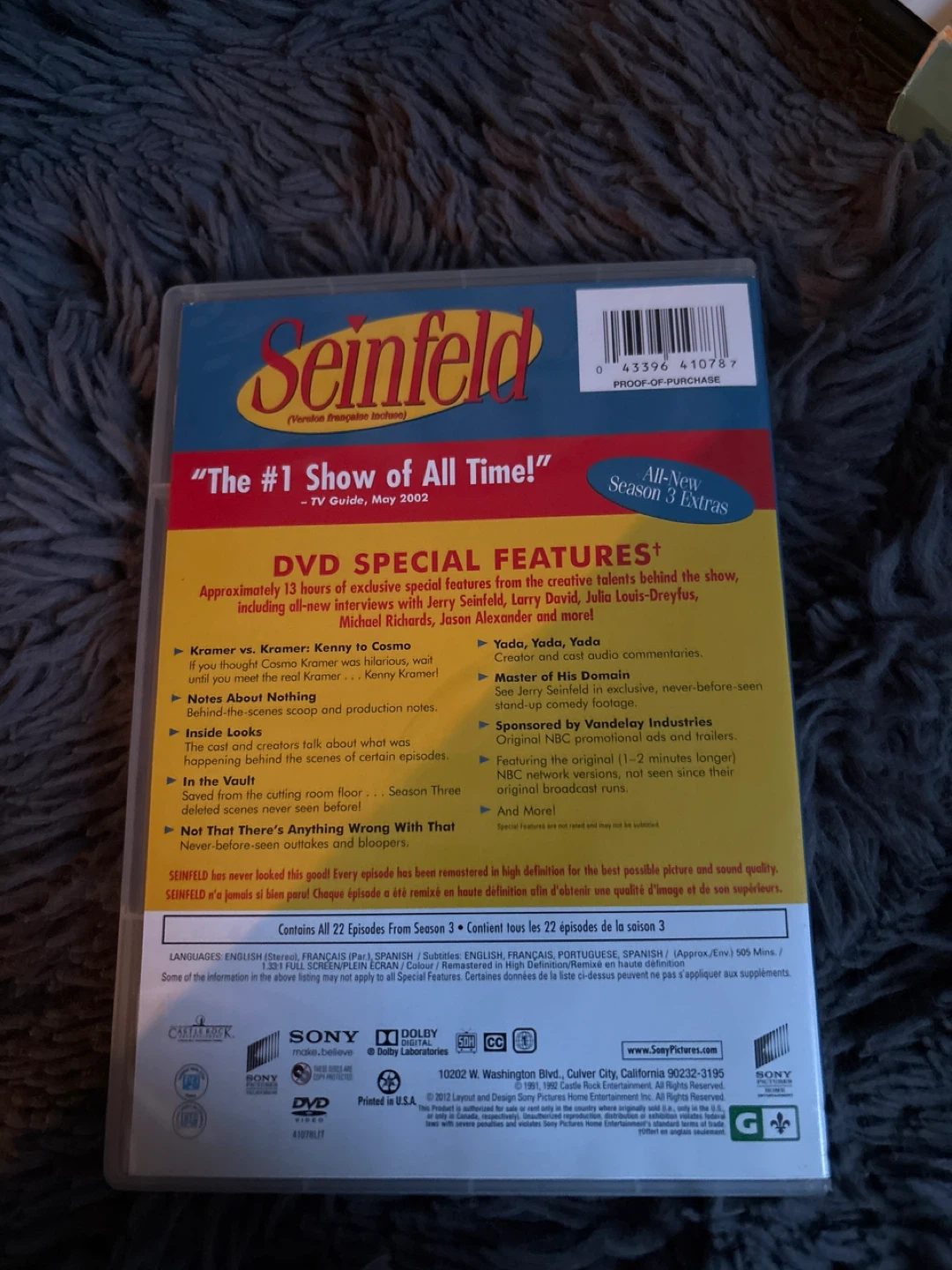Seinfeld Season 3 DVD Set - photo 2