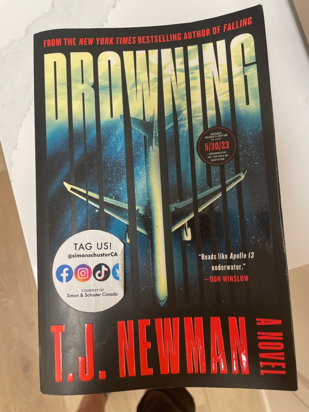 Drowning by T.J. Newman Novel