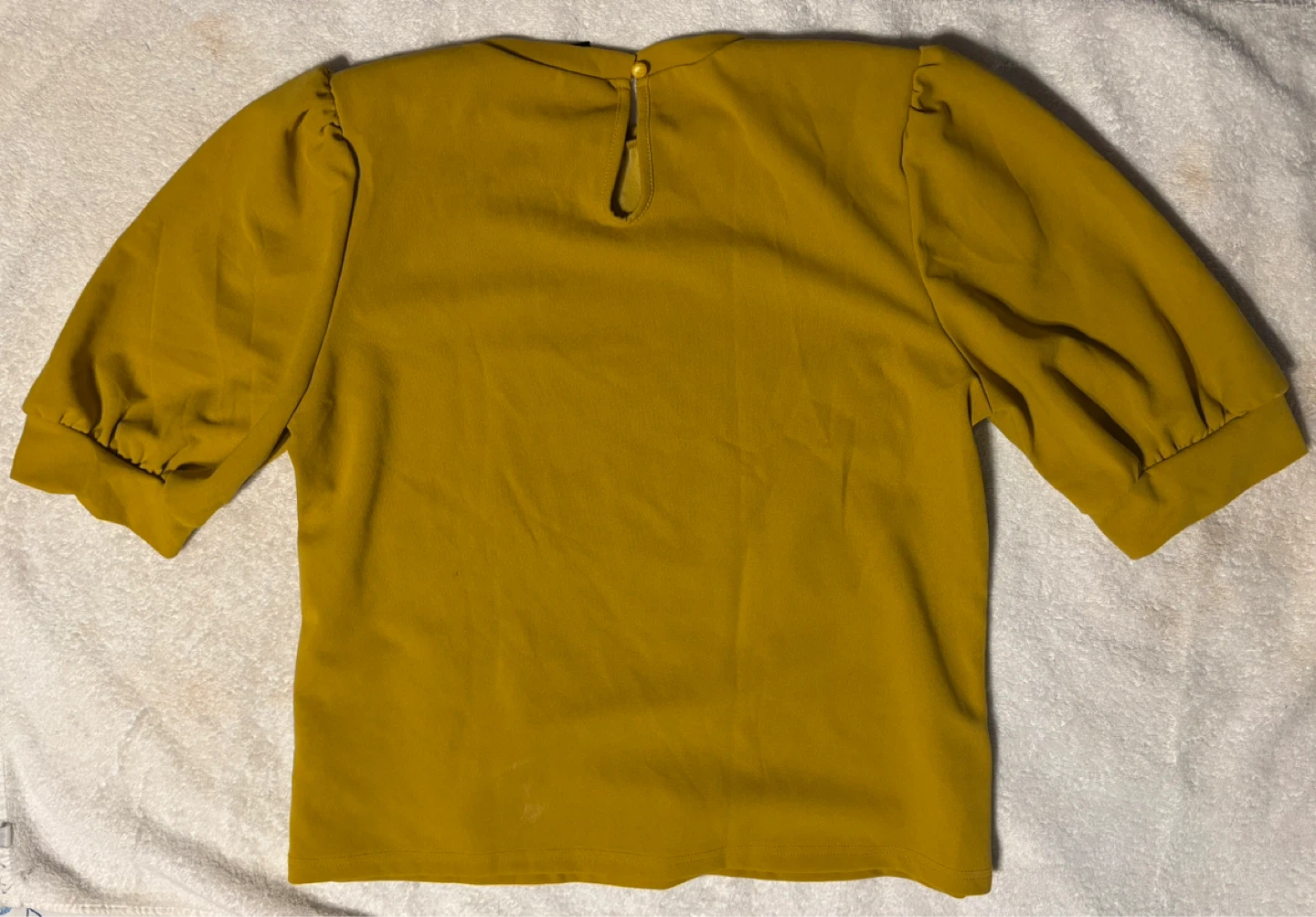 SHEIN Mustard Yellow Puff Sleeve Top (size XL) - photo 4