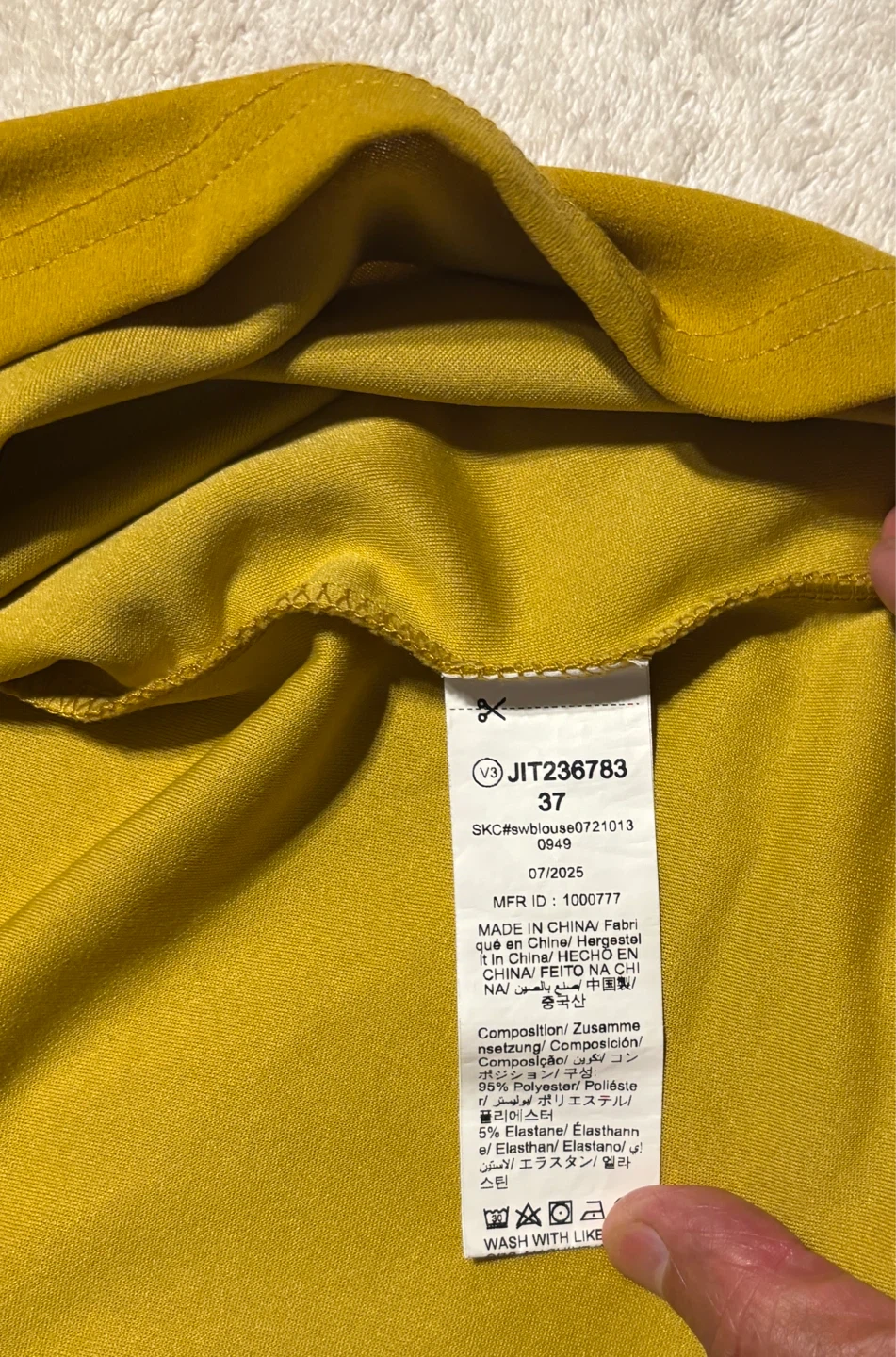 SHEIN Mustard Yellow Puff Sleeve Top (size XL) - photo 3