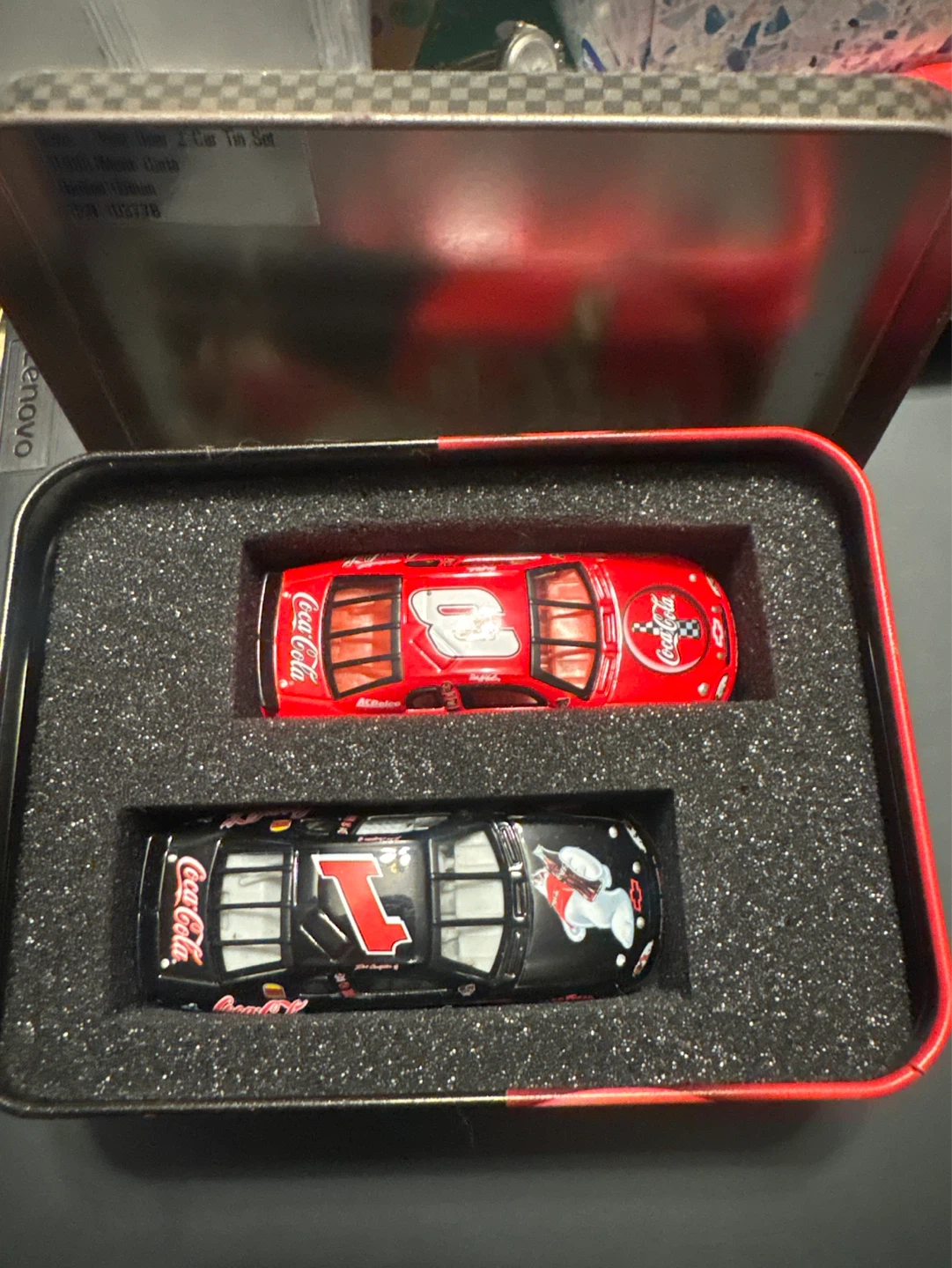 Coca-Cola NASCAR 2 Car Tin Set