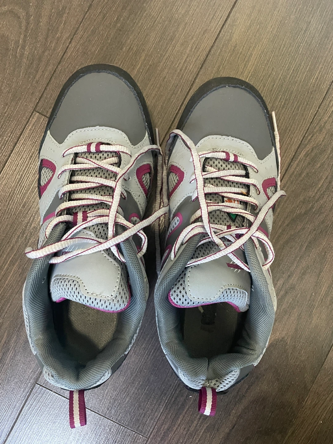 Women's Grey & Pink Safety Shoes