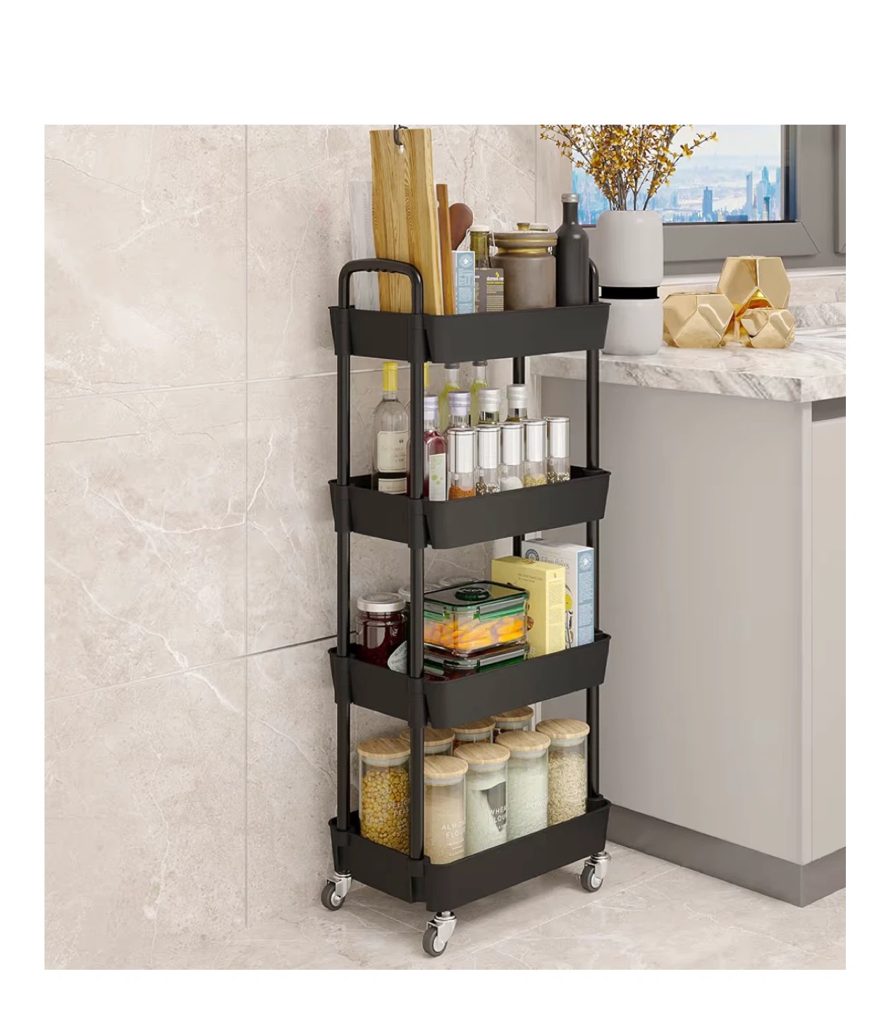 UDEAR 4-Tier Rolling Utility Cart - photo 4