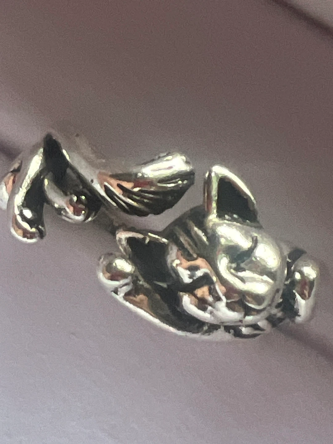 925 Silver Cat Ring