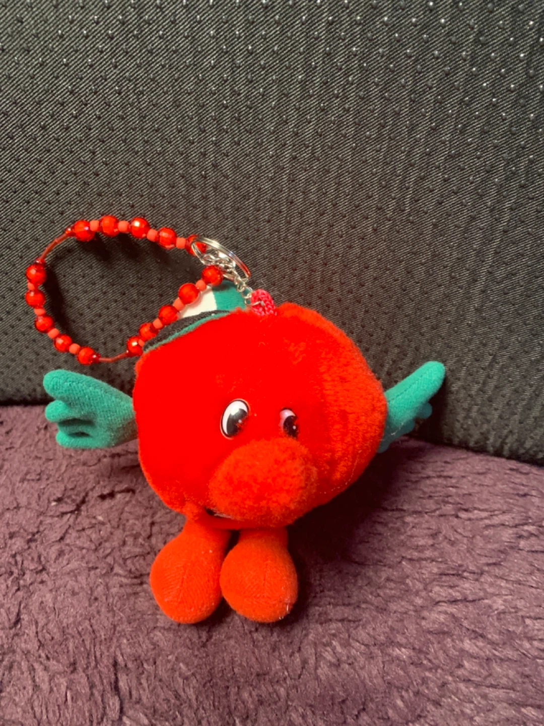 Plush Fruit Keychain Charm