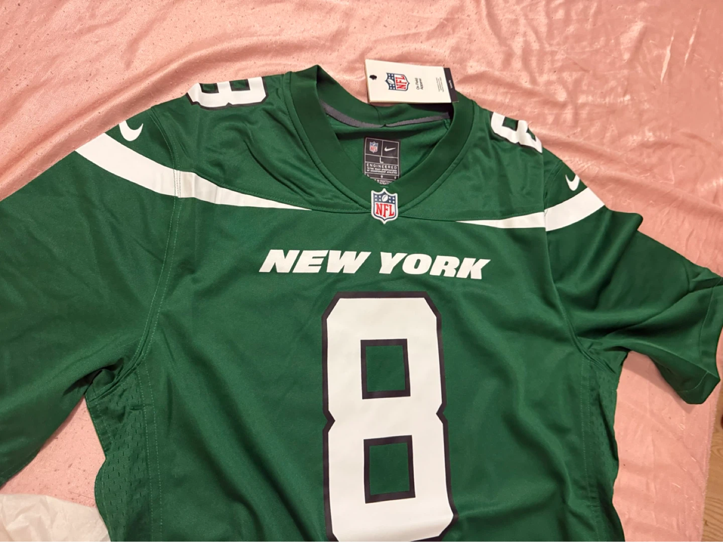 Nike New York Jets Aaron Rodgers #8 NFL Jersey Size M, L or XL - photo 2