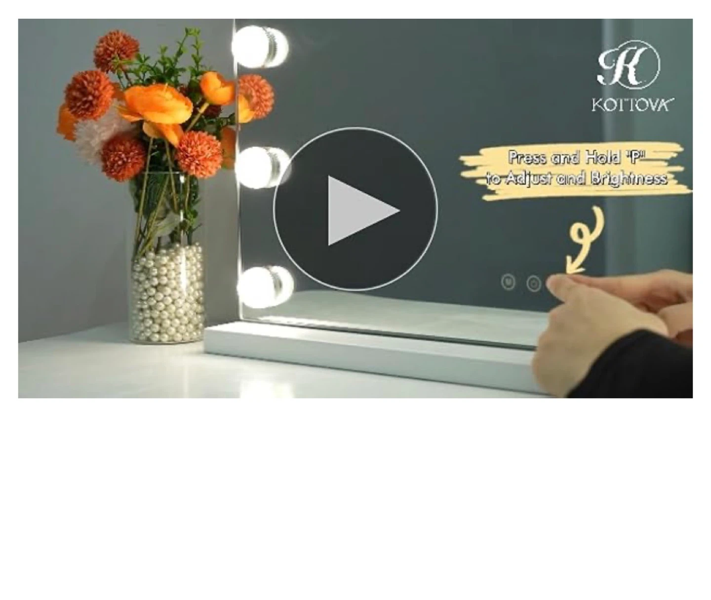 KOIIOVA Hollywood Vanity Mirror with Lights & USB Charging - photo 5