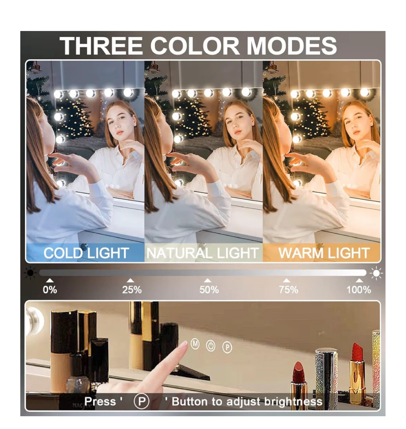 KOIIOVA Hollywood Vanity Mirror with Lights & USB Charging - photo 3